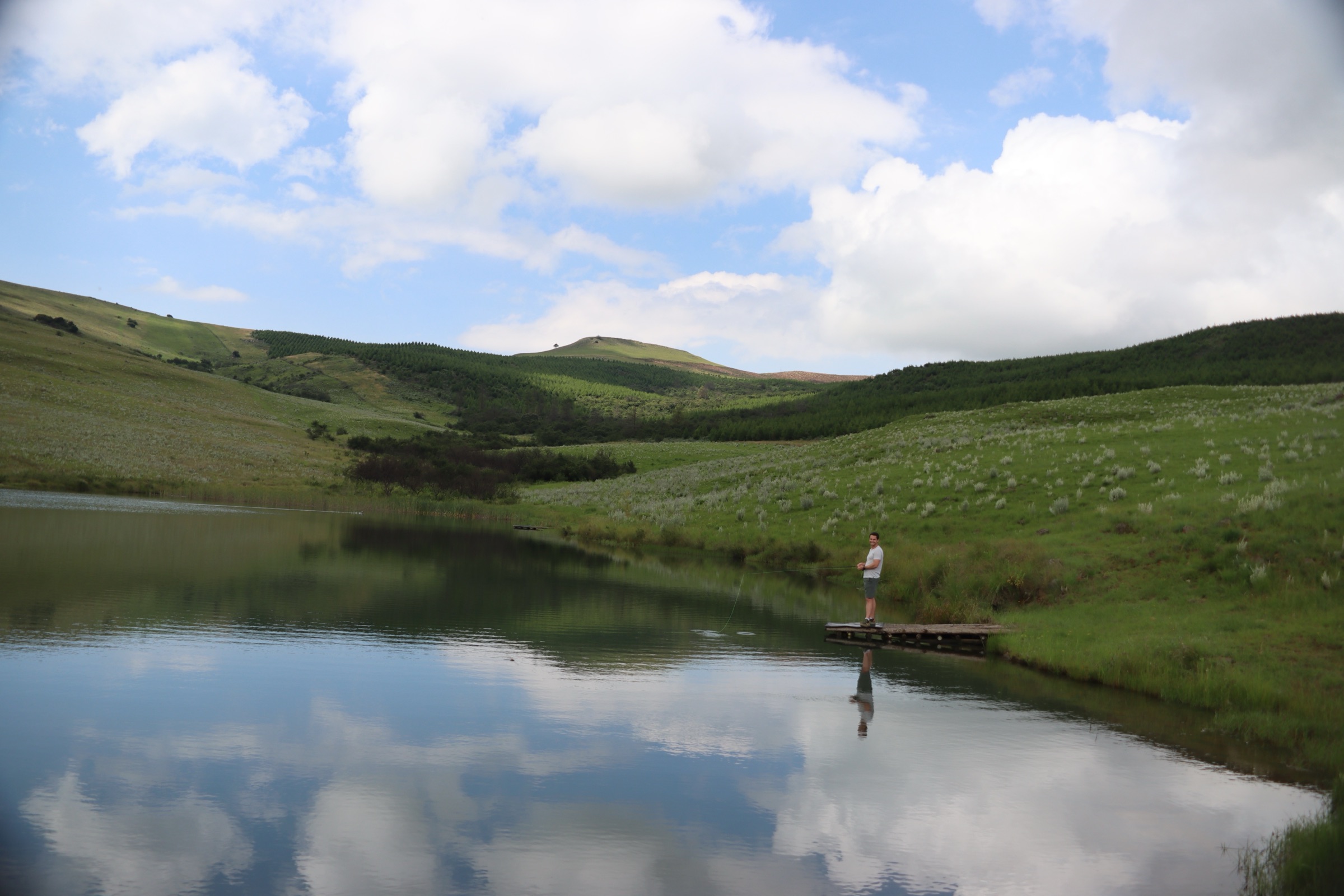 Fishing the dam